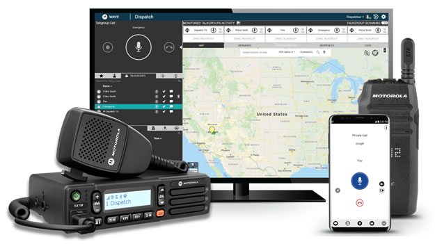 Motorola Wave PoC rendszer TLK100 és TLK150 rádióval, Wave diszpécser szoftverrel és Wave applikációval