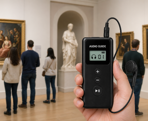 Audio guid használata múzeumban