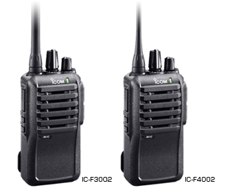 Az Icom IC-F3002 / IC-F4002 sorozatú rádiók IP54-es por és vízálló védettséggel rendelkeznek Az Icom IC-F3002 / IC-F4002 sorozatú rádiók IP54-es por és vízálló védettséggel rendelkeznek