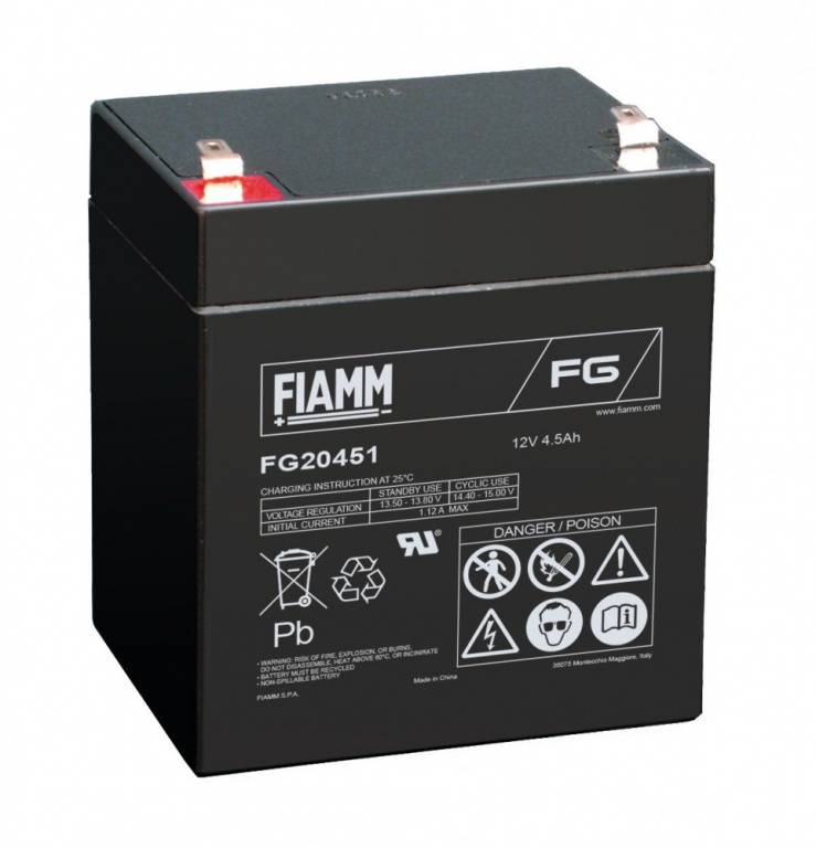 thumbnail image 2 of Fiamm FG20451 12V 4,5Ah Blei-Akku / AGM Batterie 2 of 12