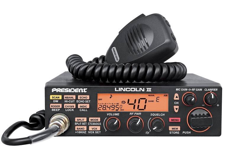 President Lincoln II+ 10M AM/FM/USB/LSB/ CW amatőr CB rádió