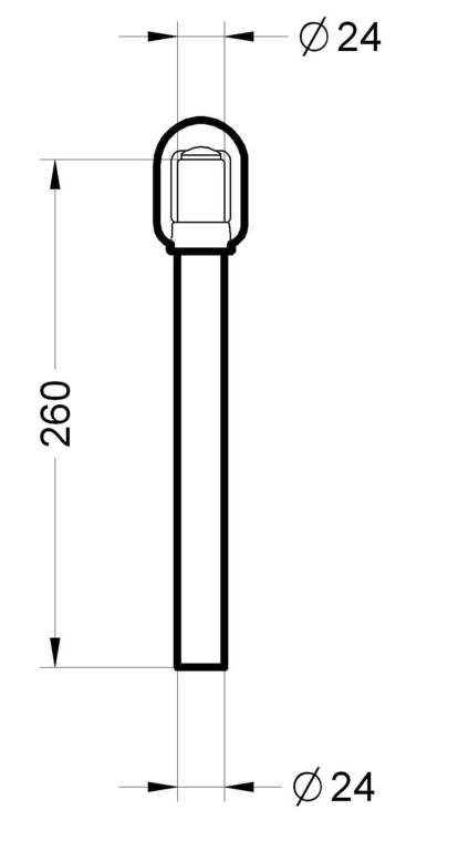 Sirena S MM 260 adapter konzol ISO A talppal rendelkező fényjelzéshez