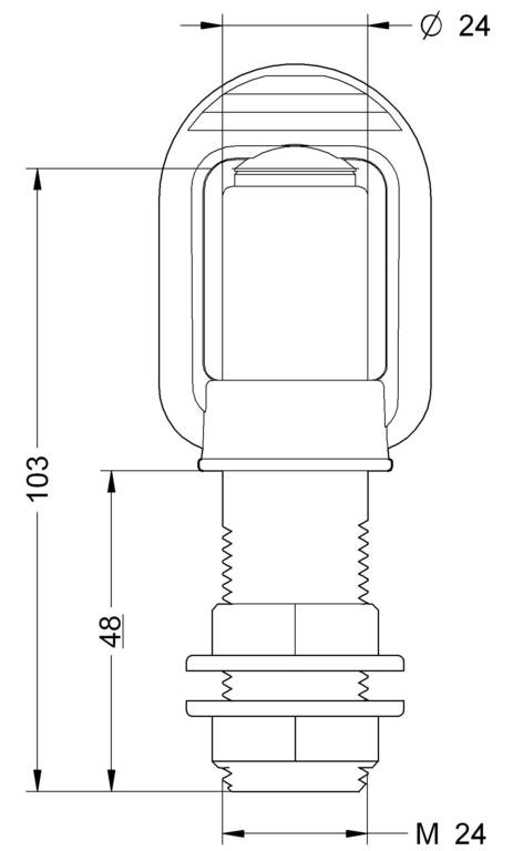 Sirena FZ adapter konzol ISO A talppal rendelkező fényjelzéshez