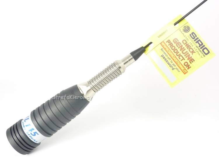 SIRIO ML 145 N INOX Antenna CB 27MHz/10m – Base Caricata, Omniradiale, 300W CW, 4m Cavo RG58, Montaggio A Foro (N-PL)
