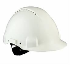 3M G3000NUV-VI White, Ratchet, Plastic Safety Helmet