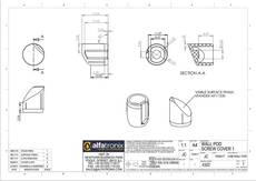 Alfatronix csavartakaró kupak USB fali rögzítő aljzathoz L/H