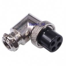 4 Pin Female 90° Microphone Connector