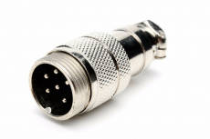 6 Pin Male Line Microphone Connector