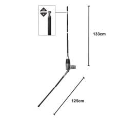 Alan Mini bumeráng W CB erkélyantenna