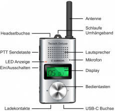 Albrecht TecTalk Deluxe PMR adóvevő rádió
