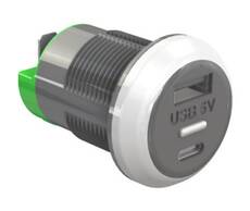 Alfatronix PowerVerter PR65R-AC Rail USB Power Supply