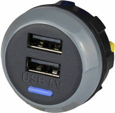 Alfatronix PowerVerter PVPWP-D két kimenetű beépíthető USB töltő