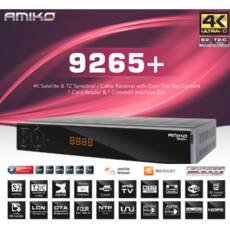 Amiko 9265+ 4K Combo DVB-S/S2/T2/C beltéri egység