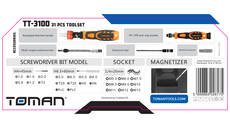 TOMAN TT-3100 31 piece Precision Repair Tool Set