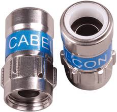 Cabelcon F Plug Connector for RG-6 Self-Install
