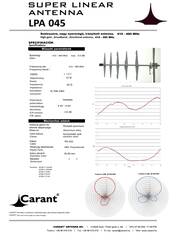Carant LPA 045 UHF antenna 410-480 Mhz