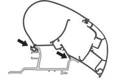 Dometic Adapter PR Awning Mounting Kit
