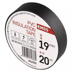 Emos Insulating Tape 19/20 Black F61912 Emos Insulating Tape 19/20 Black F61912