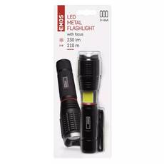 Emos fém COB LED fókuszálható elemlámpa 230lm P3111