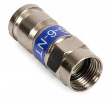 F Plug Connector for RG-6 Compression