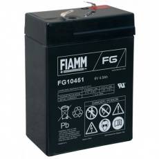 Fiamm FG10451 6V 4,5Ah Sealed Rechargeable Lead-acid Battery