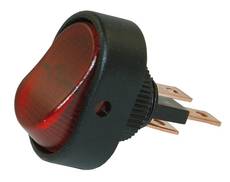 Hella Universal Switch, Rounded Red 12V