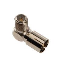 Triax IEC female - F female 90 degree Adapter