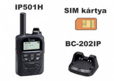 Icom IP501H LTE adó-vevő rádió töltővel - 1 éves előfizetéssel