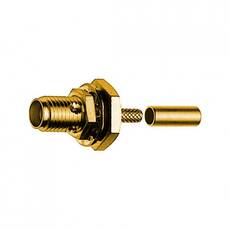 Telegartner SMA Female BulkHead Crimp Connector For H-155 J01151A1111