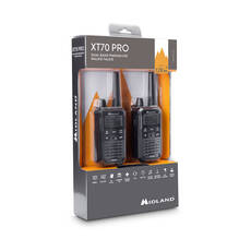 Midland XT70 Pro PMR és LPD adóvevő pár fekete színben