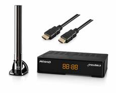MindigTV vevő szett set-top box egységgel és beltéri antennával