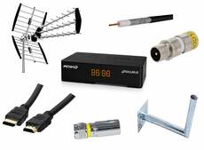 MindigTV Receiver Set with Outdoor Antenna and Indoor Receiver