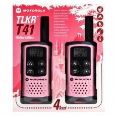 Motorola TLKR T41 PMR446 Licence Free Walkie Talkie - Pink