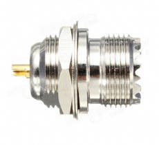 UHF Female Bulkhead Solder Connector 