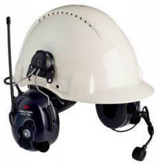 3M Peltor LiteCom Plus sisakra rögzíthető hallásvédő PMR446 rádióval