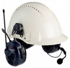 3M Peltor LiteCom Helmet Mounted Hearing Protector With PMR446 Radio