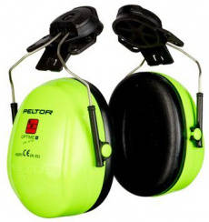 3M Peltor OPTIME II sisakra rögzíthető neonzöld hallásvédő