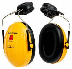 3M Peltor OPTIME I sisakra rögzíthető sárga hallásvédő