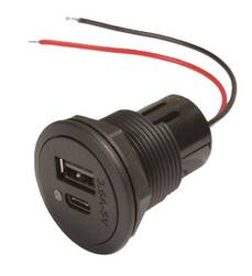 ProCar Power Double USB-C/A beépíthető töltő aljzat
