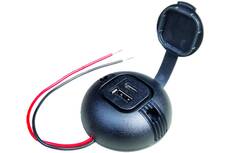 ProCar Round Power USB-C/A felületre szerelhető töltő aljzat fedéllel