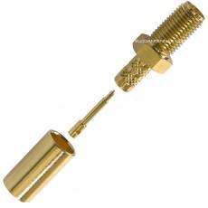 RPSMA Female Crimp Connector For RG-58