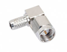 SMA Male Crimp Connector For RG-58 Right Angle