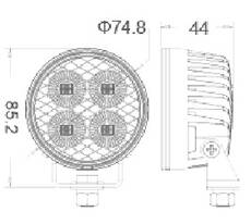 Sirena LED White Work Lamp 16W