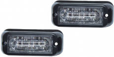 Strobos LED Reflect 2x6 Dual Color Emergency Light - Amber/Blue, Pair