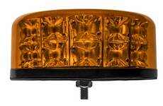 Strobos LED jelzőfény Baquda 2P fixen befúrható, sárga