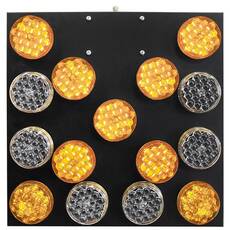 Strobos figyelmeztető nyíl MO102, 12V