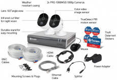 Swann SWDVK-445802V - 4 csatornás rögzítő 2 db Full HD 2MP kamerával