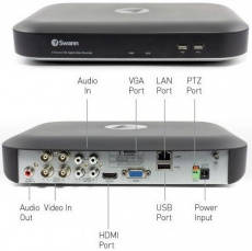 Swann SWDVK-449802 4 csatornás CCTV rendszer 2 db SHD 5MP kamerával