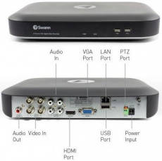 Swann SWDVK-449802 4 Channel CCTV System with 2 pcs SHD 5MP Cameras Swann SWDVK-449802 4 Channel CCTV System with 2 pcs SHD 5MP Cameras