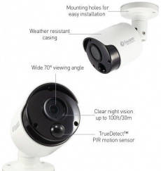 Swann SWDVK-449802 4 Channel CCTV System with 2 pcs SHD 5MP Cameras